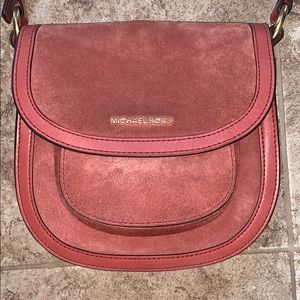 Pink suede genuine Michael Kors purse!!